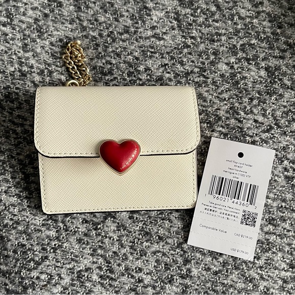 Kate Spade NWT Red Heart Crossbody, Wallet & Scarf - Picture 5 of 6